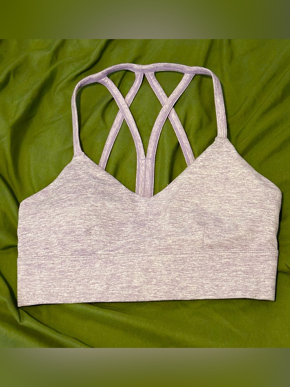 JoyLab Seamless Lilac Strappy Sports Bra Bralette - Women's Intimates Lavender